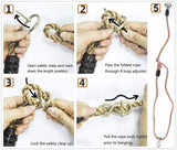 Chair Straps hanging Kit with 2 Carabiners for Replacement, Adjustment or Extension Perfect for Children Swing, Outdoor