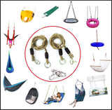Chair Straps hanging Kit with 2 Carabiners for Replacement, Adjustment or Extension Perfect for Children Swing, Outdoor