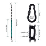 Stainless Steel Permanent Rust Chain  Free Quick Links,  Load Bearing, for Swing, Yoga, Hammock, sandbag Suspension.