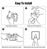 Self Adhesive Towel Hooks, Without Nails Sticky Hooks Waterproof Adhesive Hooks Heavy Duty, Robe Towel Hooks Coat Door Hooks