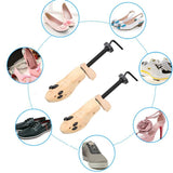 1Pcs Two Way Wooden Adjustable Shoe Stretcher Professional Shoes Expander One Pair for Men or Women Shoes Boots