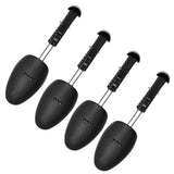 2 Pairs Plastic Shoe Tree Stretcher Shaper for Women Adjustable Shoe Trees Women，for travel, your closed-toe heels (Black)