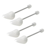 2 Pairs Practical Adjustable Length Women Shoe Tree Shoe Stretcher Portable Shoe Boot Shaper Support Holder(Transparent)
