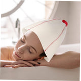 Sauna Hat,Sauna Cap White Wool Felt Sauna Hat Cap for Russian Sauna Hut Unisex with Hang Loop Supply