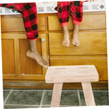 Solid Wood Bench Shoe Stool Wooden Stool Wooden Foot Stool Wooden Helper Stool Table Feet Rest Desk Foot Rest
