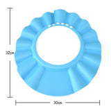 Safe Shampoo Shower Bathing Protection Bath Cap Soft Adjustable Visor Hat for Toddler, Baby, Kids, Children … (Blue)