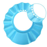 Safe Shampoo Shower Bathing Protection Bath Cap Soft Adjustable Visor Hat for Toddler, Baby, Kids, Children … (Blue)