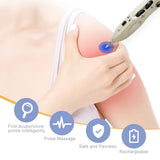 Electronic Acupuncture Pen Pain Relief Therapy Meridian Pen Find Acupoints Automatically Massage Heads Rechargeable
