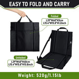 Bleacher Seats, Cloth Adjustable Stadium Seat, Foldable Stadium Seats, Portable Stadium Seat with Backrest