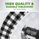 Picnic Table Cover with Bench Covers Fitted Table Clothes for 6 Foot Rectangle Tables (30x72 Inch,3-Pieces, Black Plaid)