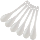 Porcelain Egg Spoons for Soft-Boiled Eggs Coffee Tea Desserts Ceramic Spoon Set of 6 for coffee, tea, hot chocolate