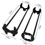 Basin Wrench Set, Dual Head Pipe Plumbers Wrench Faucet and Sink Installer Multi-functional Maintenance Tool for Bathroom Kitchen