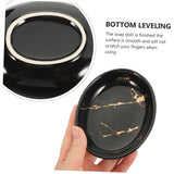 Black Tray Black Serving Tray Shower Soap Tray Trim Tray Black Decorative Tray Desk Tray Oval Tray Hand Soap Container Garnish Tray