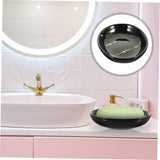 Black Tray Black Serving Tray Shower Soap Tray Trim Tray Black Decorative Tray Desk Tray Oval Tray Hand Soap Container Garnish Tray