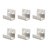 Stainless Steel Tile Hanger, 6 Pcs Ceramic Tile Display Wall-Mounted Hooks, Heavy Duty Flat J Hooks Hooks