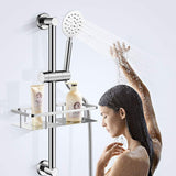 Replacement Hand Shower Bracket for Slide Bar 18-25MM Adjustable Rail Shower Head Holder, Chrome Finished
