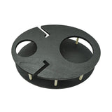 Premium Reusable Appetizer Wine Holder Plate for parties Catering and Home Use-Cocktail Buffet Plates with Drink Holder