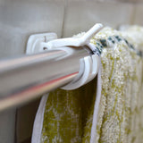 2PCS non drilled curtain rod bracket non drilled curtain rod bracket self-adhesive curtain rod hook non nail adjustable