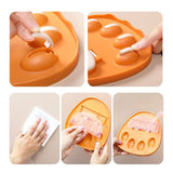 Cat Claw Pot Lid Holder Rack Home Wall Decor Hook Punching-free Wall Organizer Shelves Pan Lid Drainer Stand Key Hanger Hook