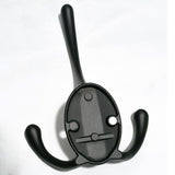 Elegant Black Zinc Alloy Triangle Coat Hooks - Affordable Luxury Triangle Coat Hooks Hardware for Bedroom, Kitchen