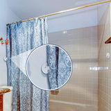 2pcs Shower Curtain Clip  Windproof Splash Guards Curtain Clamps Bathroom Weight Clip Ensures Shower Curtain Stability