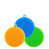 "4PCS  Color random Silicone Scrubber Brush Dish Wash Cloth Dirt Cleaning for Kitchen Bathroom Random Color| Attractive Processing"