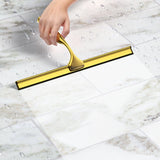 Standard All-Purpose Shower Squeegee for Shower Doors, Bathroom, and Car Windshield - Stainless Steel Window Cleaner - 10 inch
