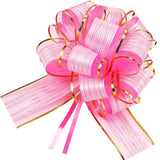 10 PCS Large Pull Bows, Gift Wrapping Bows, Gift Wrapping Ribbon Pull Bows Gift Bows for Wedding Gift Baskets, Party Gift Wrap
