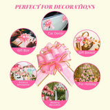 10 PCS Large Pull Bows, Gift Wrapping Bows, Gift Wrapping Ribbon Pull Bows Gift Bows for Wedding Gift Baskets, Party Gift Wrap