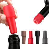 Wine Stoppers,Wine Bottle Stopper,Reusable Wine Bottle Stoppers,4 Pack Multicolor Silicone Wine Stopper -Color random