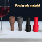 Wine Stoppers,Wine Bottle Stopper,Reusable Wine Bottle Stoppers,4 Pack Multicolor Silicone Wine Stopper -Color random