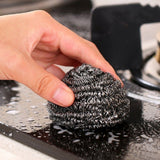 3 Pack Stainless Steel Wool Scrubber, Scrubbing Scouring Pad, Steel Wool Scrubber for Kitchens, Bathroom and More