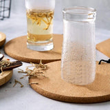 4 PCS ork Trivets for Dishes, Pots, Pans and Plants, 7.4" Diameter, Heat Resistant Cork Trivets for Pots and PansBrown