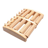 Wooden foot massage roller, bipedal massage roller, used to relieve foot fatigue, pain, and plantar fasciitis