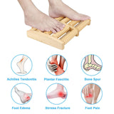 Wooden foot massage roller, bipedal massage roller, used to relieve foot fatigue, pain, and plantar fasciitis
