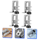 4pcs  Furniture Leg Leveler Tables Leveling Feet Corner Bracket Table Leg Leveler Wardrobes Wardrobe Level Feet