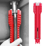 8 in 1 Multifunctional Sink Bathroom Wrench, Plumbing Installation Tool Household Water Pipe Faucet Washing Basin