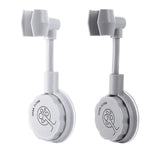 2 pcs Suction Cup Shower Holder Adjustable Shower Head Holder Universal Bathroom Bracket Nozzle Base Stand Punch-Free 360°Rotation