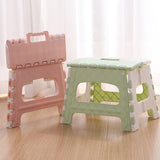 Portable Collapsible Foldable Step Stool Non Slip Folding Stools for Kitchen Bathroom Bedroom in Khaki,2 Pack