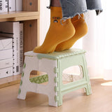 Portable Collapsible Foldable Step Stool Non Slip Folding Stools for Kitchen Bathroom Bedroom in Khaki,2 Pack
