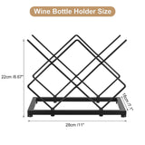 Racks Countertop(5 Bottle Capacity),Metal Wine Bottle Holder Modern Black for Home Kitchen Bar,Tabletop Wine Rack for Wine Bottle