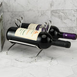 Wine Rack 2 Stainless Steel Wine Bottle Racks, Red Wine Shelf, Red Wine Display Shelf, Waterproof and Rust Proof