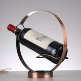Wine Holder Wine Rack Metal Wine Bottle Storage Shelf -Countertop Crafts Home Decorations Interior,bronze,Silver（2pcs）