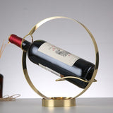 Wine Holder Wine Rack Metal Wine Bottle Storage Shelf -Countertop Crafts Home Decorations Interior,bronze,Silver（2pcs）