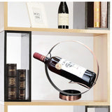 Wine Holder Wine Rack Metal Wine Bottle Storage Shelf -Countertop Crafts Home Decorations Interior,bronze,Silver（2pcs）