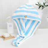 2pcs Microfibre After Shower Hair Drying Wrap Lady's Towel Quick Dry Hair Hat Cap Turban Head Wrap Bathing Tools