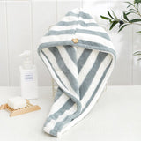 2pcs Microfibre After Shower Hair Drying Wrap Lady's Towel Quick Dry Hair Hat Cap Turban Head Wrap Bathing Tools