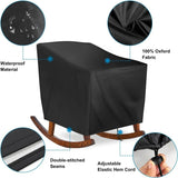 Outdoor Swivel Lounge Chair Cover 2 Pack, Tear-Resistant, UV Resistant, Waterproof for Furniture Covers