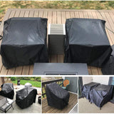 Outdoor Chair Covers Waterproof, Lounge Deep Seat Cover, Lawn Chair Covers, Rain Snow Dust Wind-Proof(2 Pack, Black）