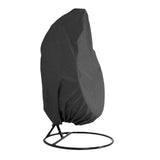 Durable Large Wicker Egg Swing Chair Covers, Waterproof Heavy Duty Weather Resisatnt Outdoor Chair Cover,(Black,Single)